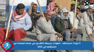 5 فئات مستحقة.. خطوات بسيطة للتقديم على منحة العمالة غير المنتظمة في 2025